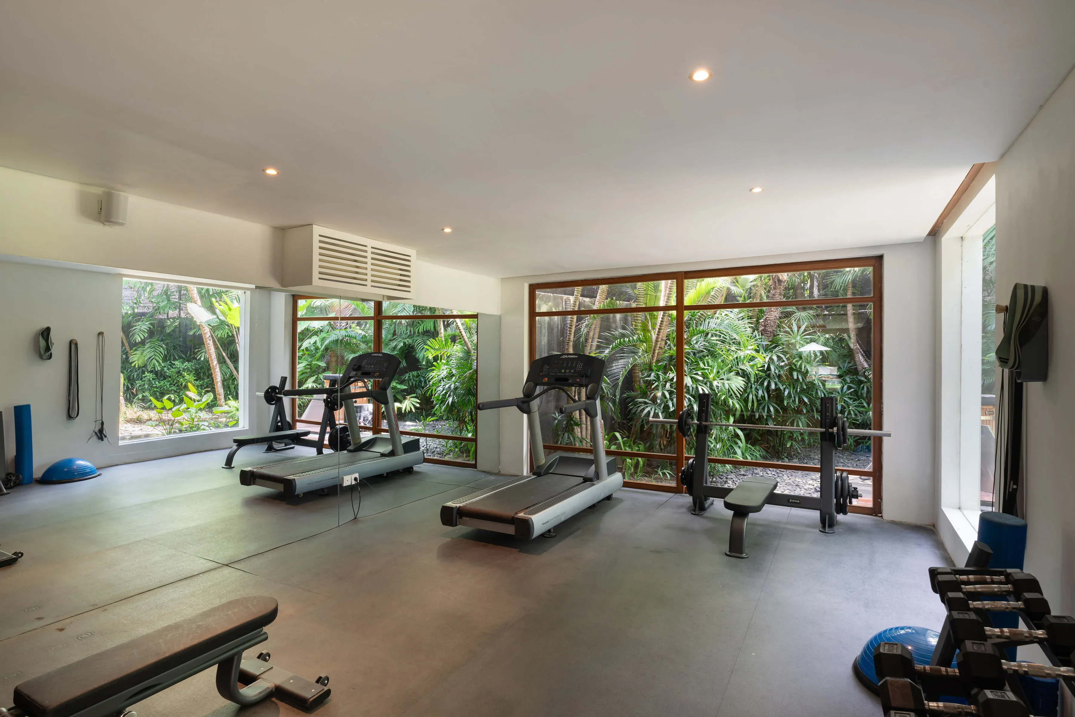 Private gym at Villa Zambala Canggu