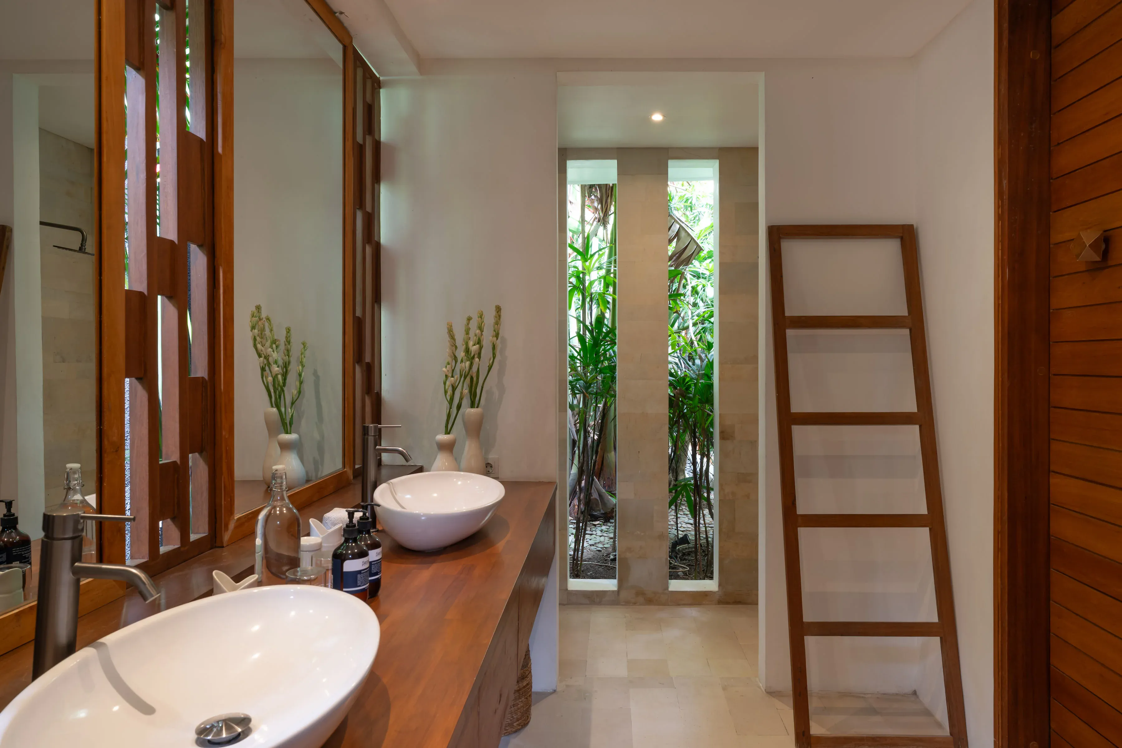 Bedroom details in king one at Villa Zambala Canggu