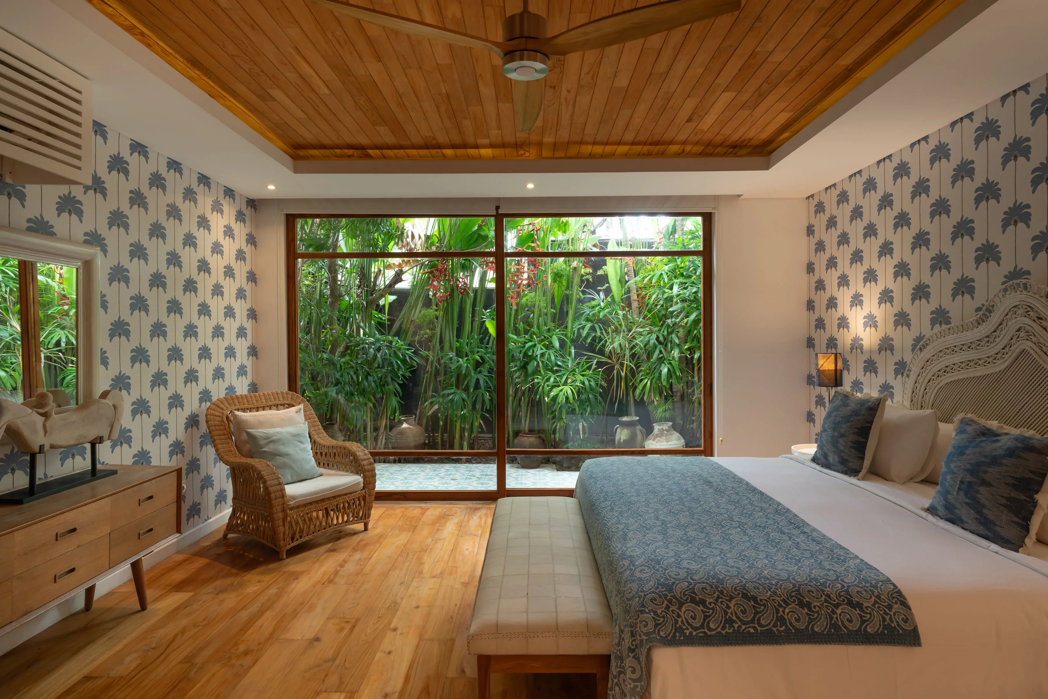 King room three with pool access at Villa Zambala Canggu
