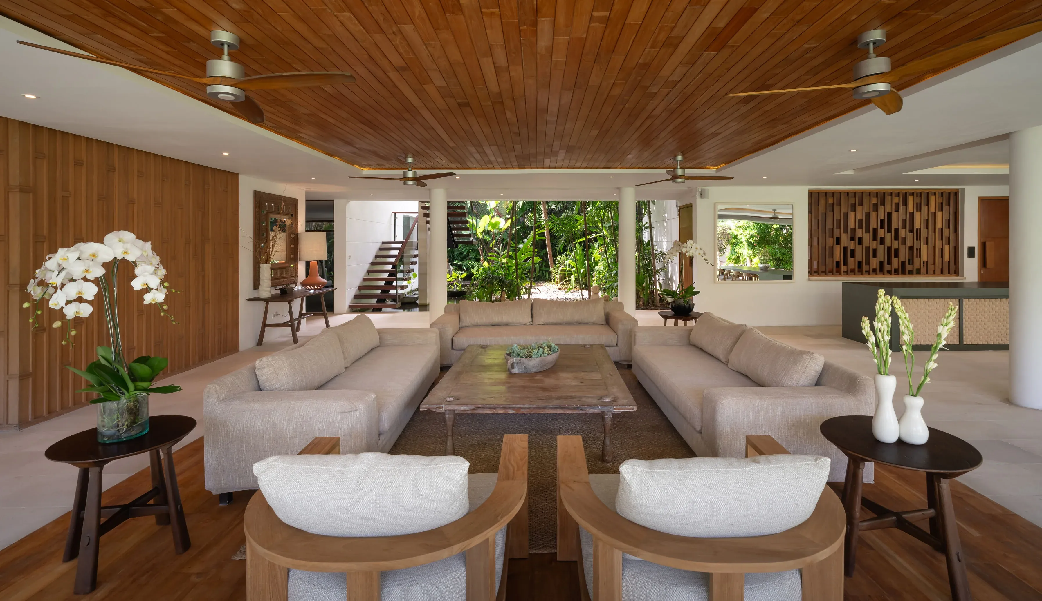 Main house living area at Villa Zambala Canggu