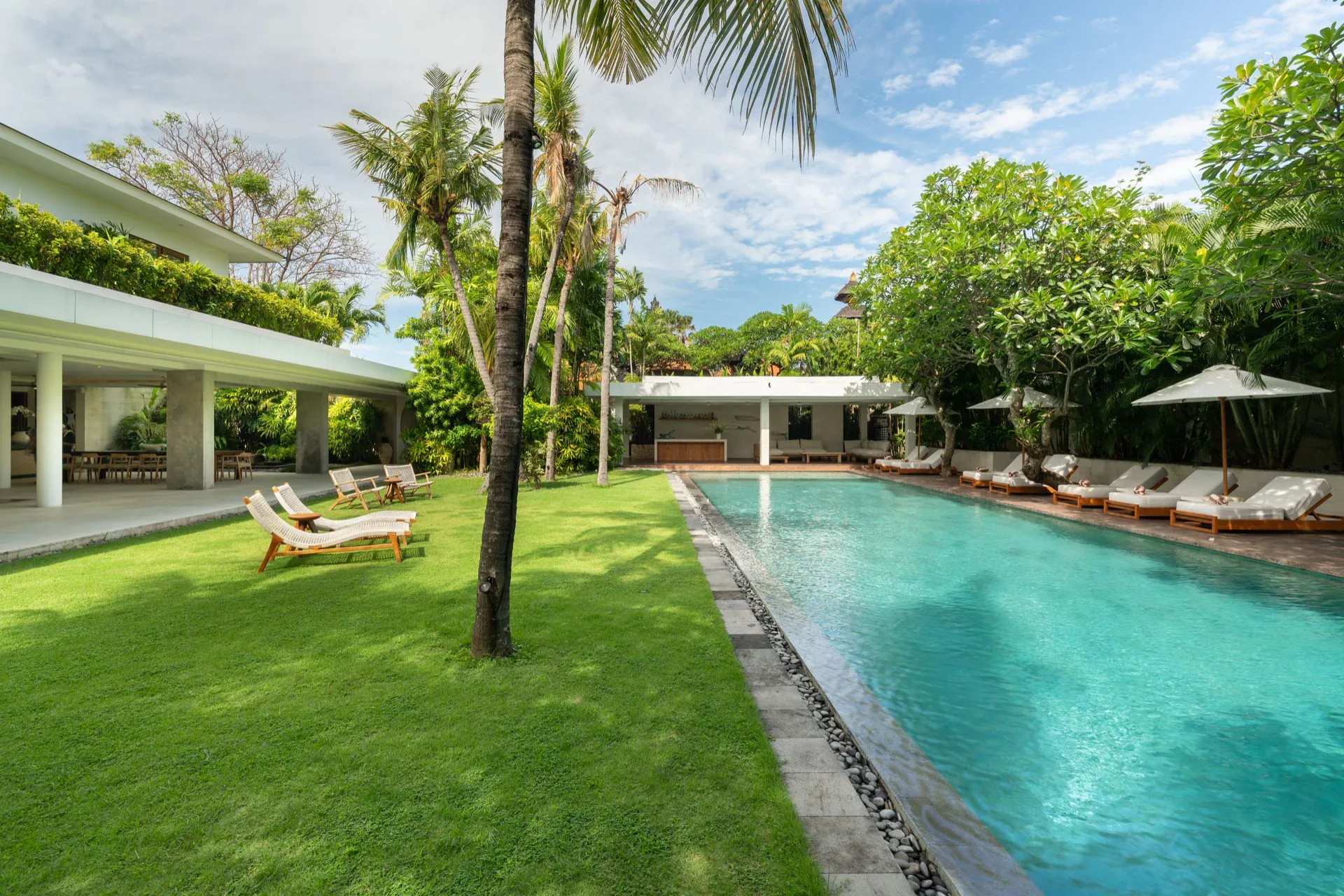 27-metre swimming pool at Villa Zambala Canggu